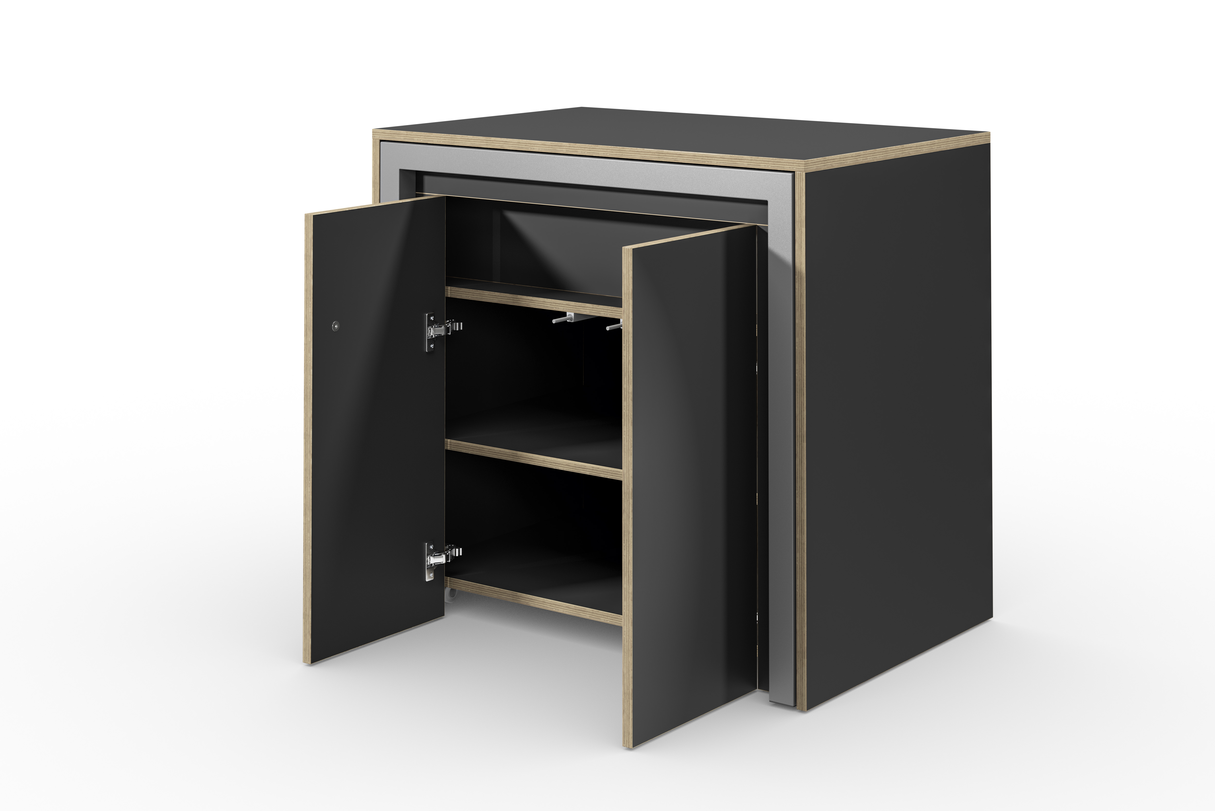 Sideboard mit ausziehbarem Tisch und Flügeltüren | Alwin's & Room Sideboard